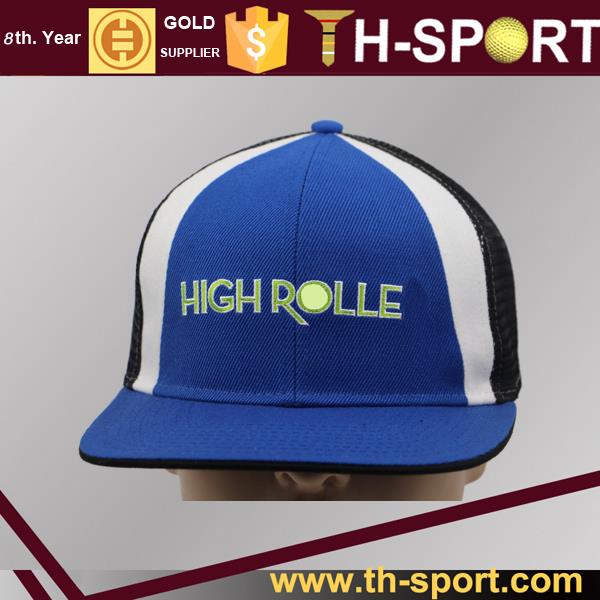 Topi disesuaikan dri-Fit biru putih bisbol