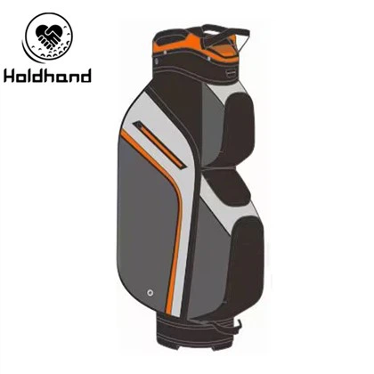 Sesuaikan Warna Logo Desain Panas Tas Golf Cart Bahan Kulit Pu