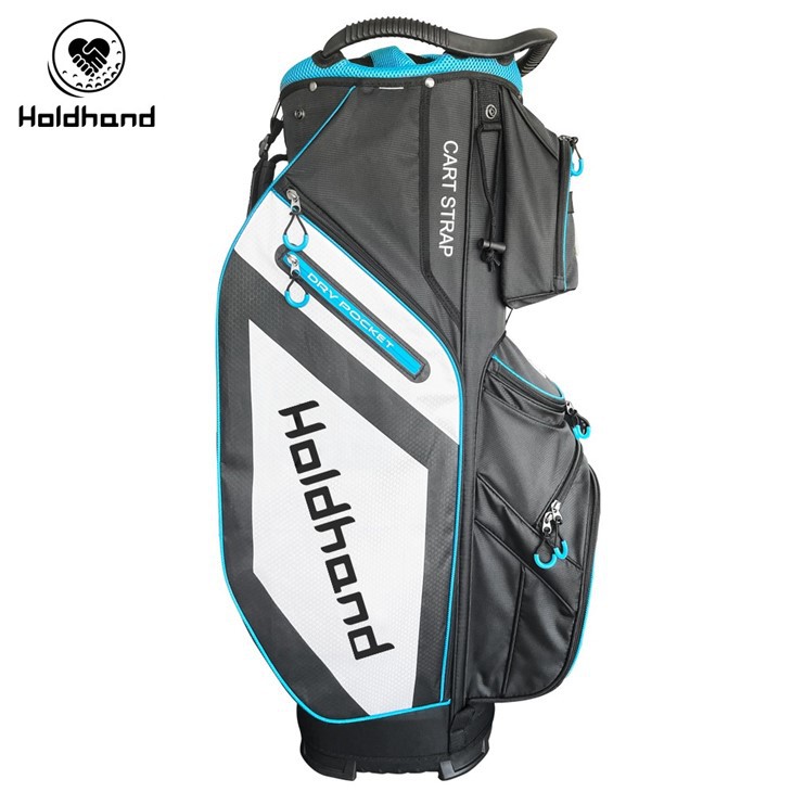 Wholesale Custom Green PU Leather Golf Bags With Unique Design For Golf Cart Use