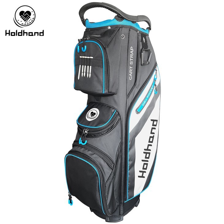 Wholesale Custom Green PU Leather Golf Bags With Unique Design For Golf Cart Use