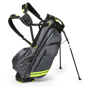 Light Green Stripes Desain Keren Tas Stand Golf Kustom