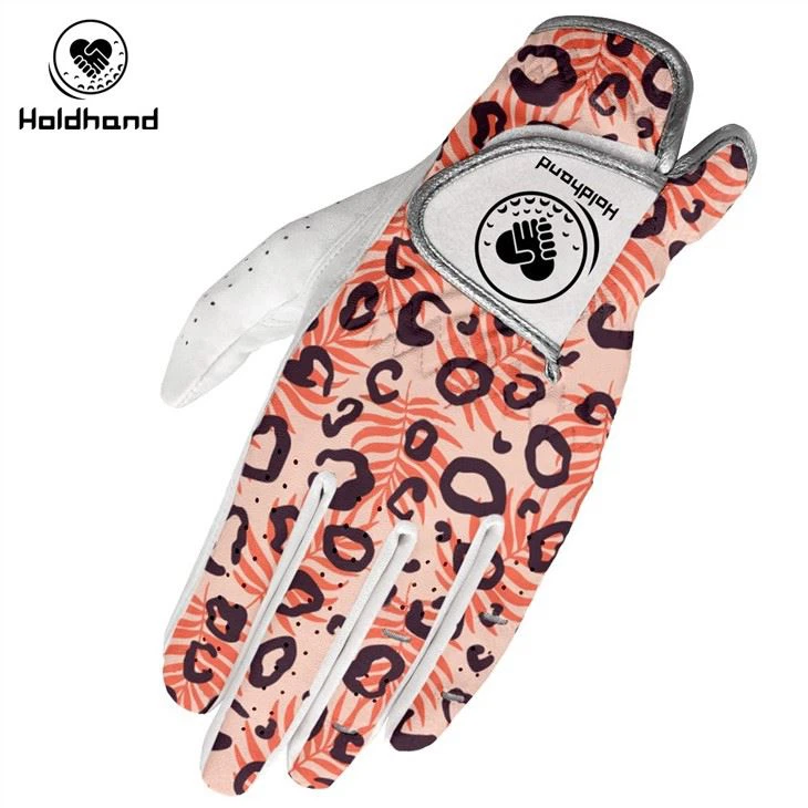 2022 Wholesale Oem Cheap Custom Leopard Print Design Design Pu Leather Golf Glove
