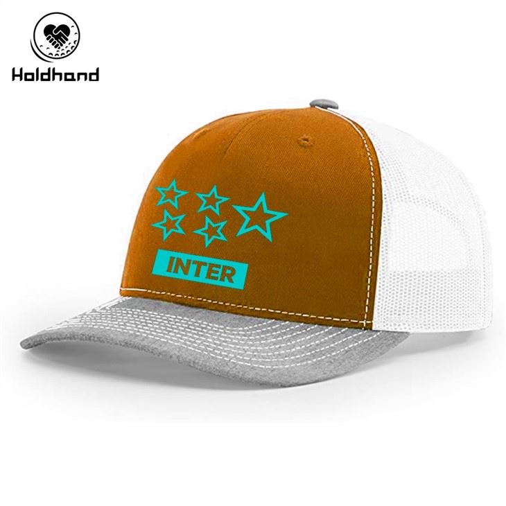 Blue Panel Print Truck Hat Golf Hat