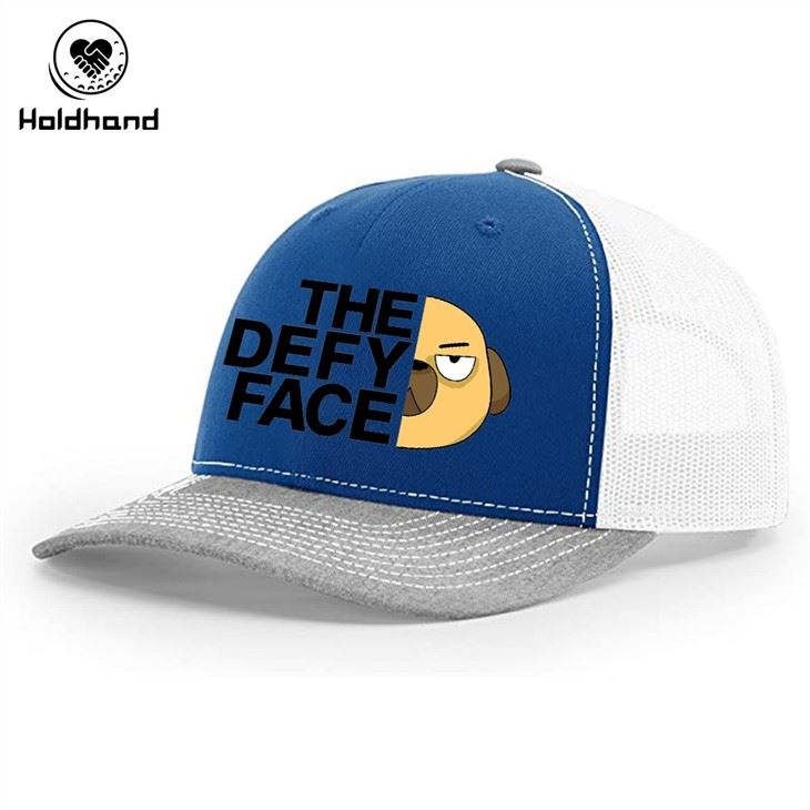 Blue Panel Print Truck Hat Golf Hat