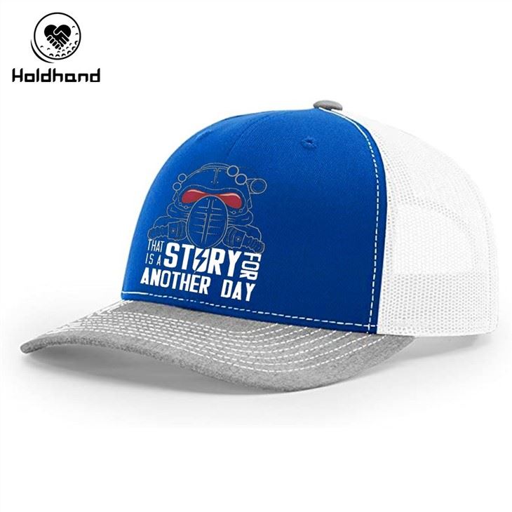 Blue Panel Print Truck Hat Golf Hat