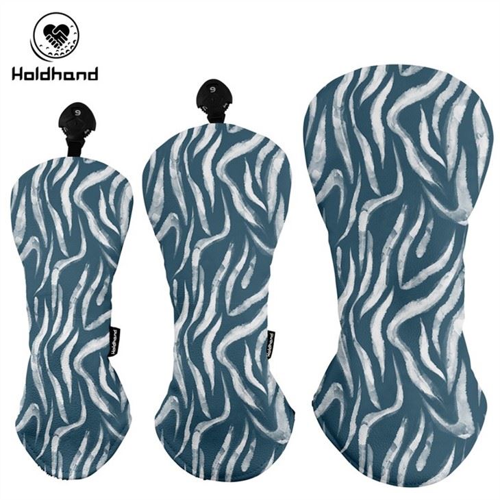 Fashion Designs Cute Pattern Golf Headcovers High Quality PU LEATHERcirclie Printing Design