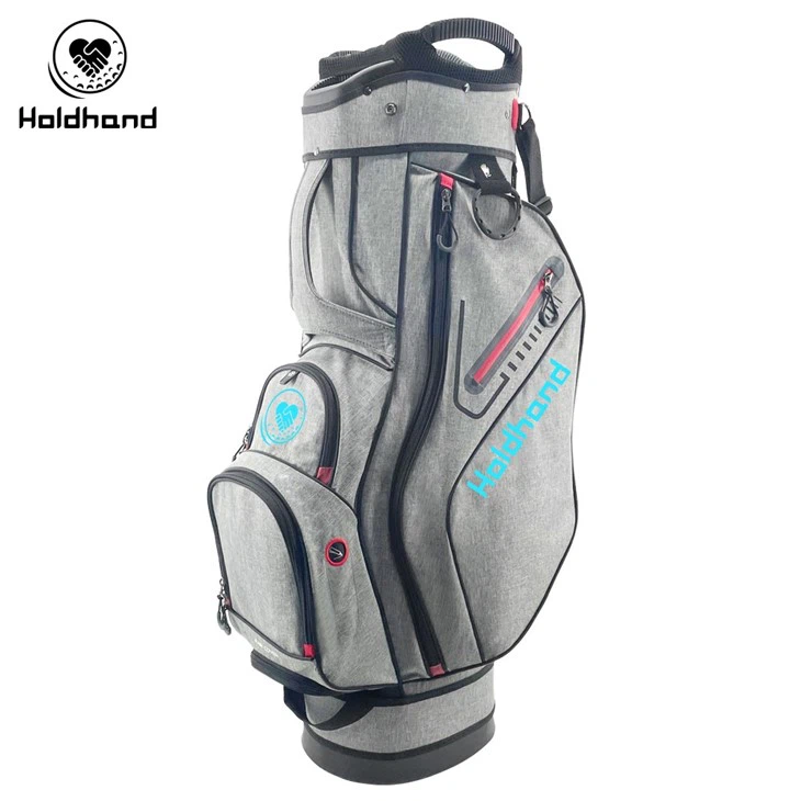 Golf Cart Bag With 15 Way Top Dividers, Lightweight With Individual Putter Well & 7 Pockets, Cooler Bag, Shoulder Strap & Rain Hood, Portable Golf Carry Bag For Men & Women