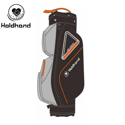 Tas Golf Abu-abu Tas Keranjang Golf Desain Logo Kustom Poliester